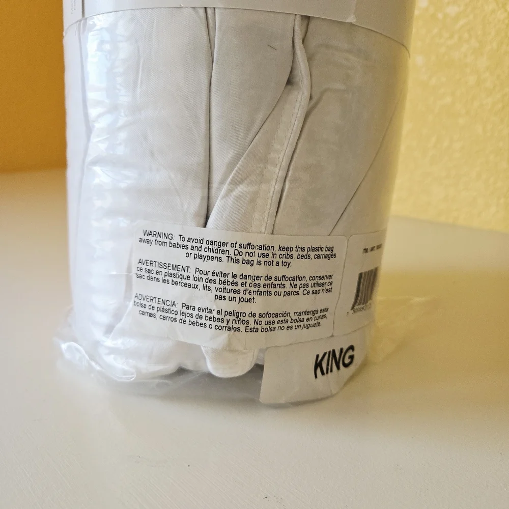 New Downlite Hotel Collection European Down Pillow King Soft 400TC 600FP